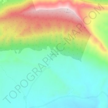Gelincik topographic map, elevation, terrain