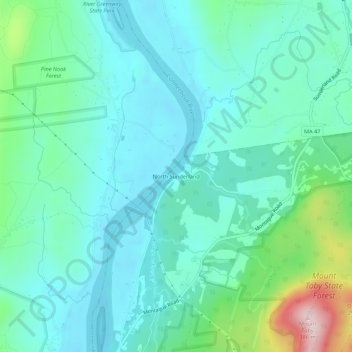 North Sunderland topographic map, elevation, terrain
