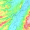 Welshpool topographic map, elevation, terrain