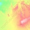 Tamanrasset topographic map, elevation, terrain