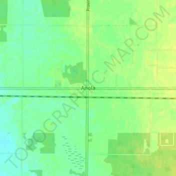 Anola topographic map, elevation, terrain