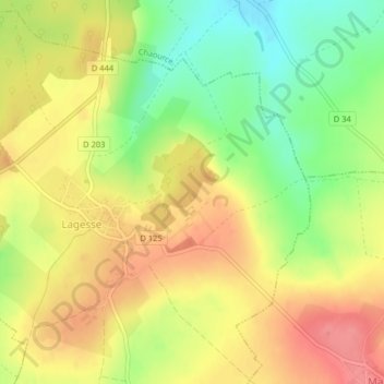 Montigny topographic map, elevation, terrain