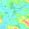 Dandeniya topographic map, elevation, terrain