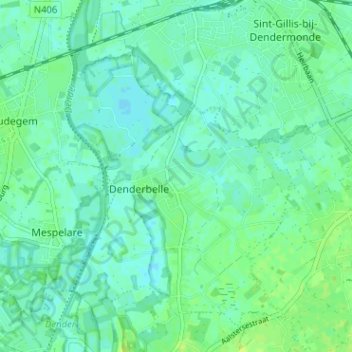 De Kapelle topographic map, elevation, terrain