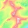 Munger Peak topographic map, elevation, terrain