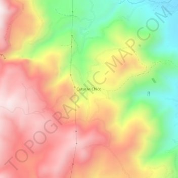 Cuturivi Chico topographic map, elevation, terrain