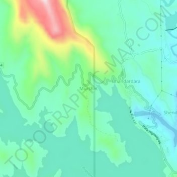 Murshet topographic map, elevation, terrain