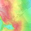 Volcano topographic map, elevation, terrain