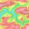 Bauche topographic map, elevation, terrain
