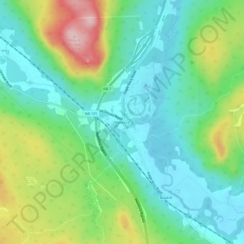 Welsford topographic map, elevation, terrain