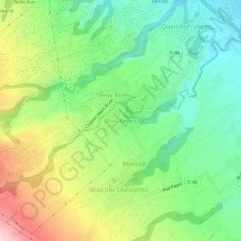Mon Repos topographic map, elevation, terrain