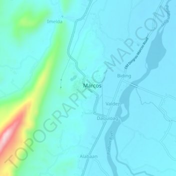 Lydia topographic map, elevation, terrain