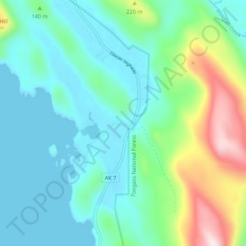 Dobson Landing topographic map, elevation, terrain