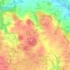 Lyonnais topographic map, elevation, terrain
