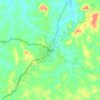Beyla topographic map, elevation, terrain