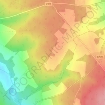 La Tremblasse topographic map, elevation, terrain