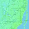 Hialeah topographic map, elevation, terrain