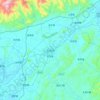 Beiliu topographic map, elevation, terrain