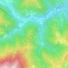 Calderara topographic map, elevation, terrain