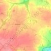 Pont Vouden topographic map, elevation, terrain