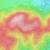 Ebbegebirge topographic map, elevation, terrain