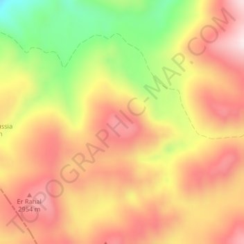 Mount Lebanon topographic map, elevation, terrain