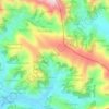 Bwindi topographic map, elevation, terrain