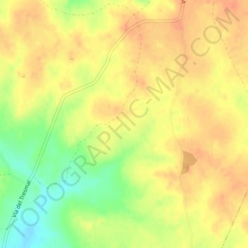 Rica Plata topographic map, elevation, terrain