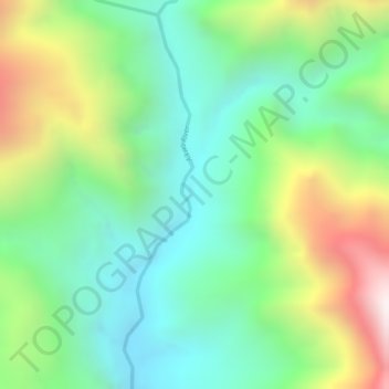 Tembagapura topographic map, elevation, terrain