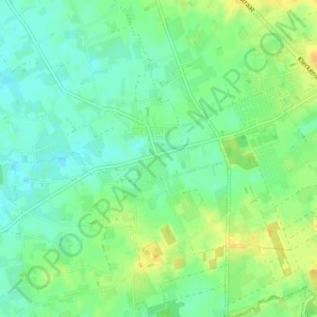 Jonkershove topographic map, elevation, terrain