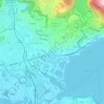 Bindella topographic map, elevation, terrain