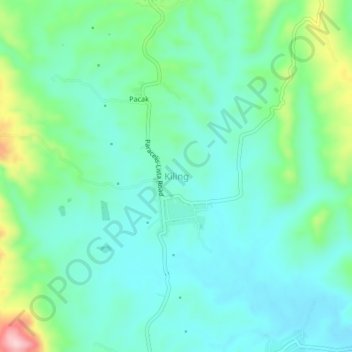Kiling topographic map, elevation, terrain