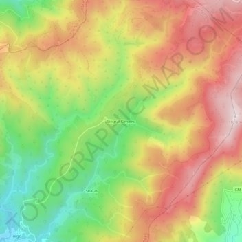Singral Cimeiro topographic map, elevation, terrain