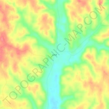 Land topographic map, elevation, terrain