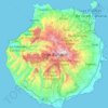 Gran Canaria topographic map, elevation, terrain