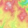 Sainte-Eulalie topographic map, elevation, terrain