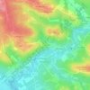 Laroque topographic map, elevation, terrain