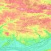 Loireauxence topographic map, elevation, terrain