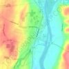 Village of Schuylerville topographic map, elevation, terrain