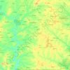 Central-West topographic map, elevation, terrain