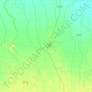 Durham Ox topographic map, elevation, terrain
