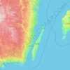 Kalmar County topographic map, elevation, terrain