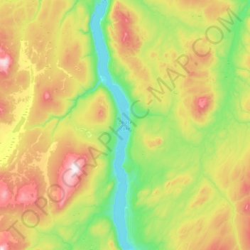 Dease Lake topographic map, elevation, terrain
