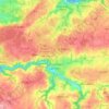 Lannion topographic map, elevation, terrain
