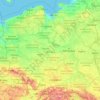 Poland topographic map, elevation, terrain