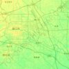Chuanhui District topographic map, elevation, terrain
