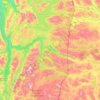 Nordland topographic map, elevation, terrain