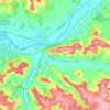 Penne-d'Agenais topographic map, elevation, terrain
