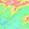 Cherokee County Community topographic map, elevation, terrain