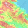 Bahodopi topographic map, elevation, terrain